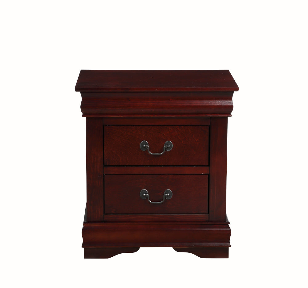 Louis Cherry Finish Philippe Nightstand
