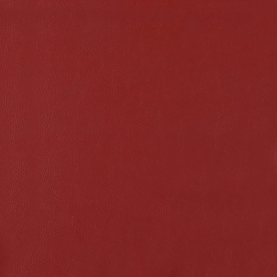 Retro White 5-Piece Round Dining Table Set And Red