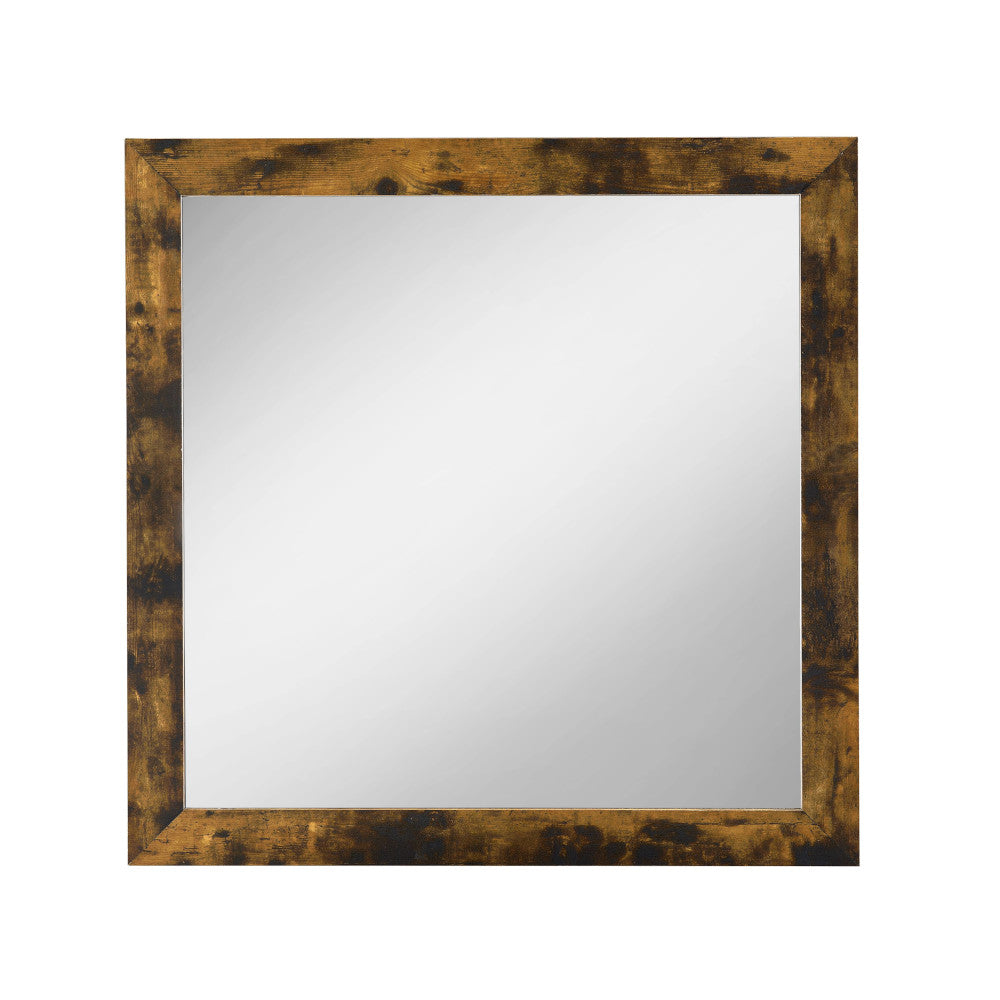 Juvanth Rustic Oak Finish Mirror