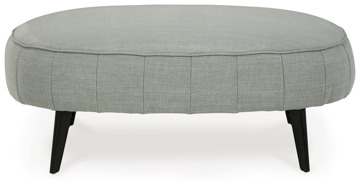 Hollyann Gray Oversized Accent Ottoman