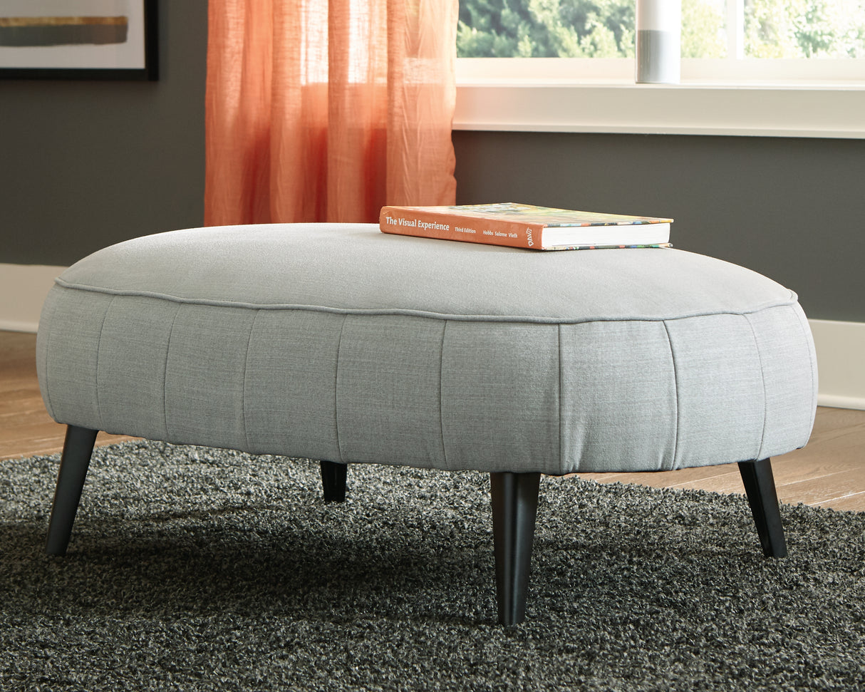 Hollyann Gray Oversized Accent Ottoman