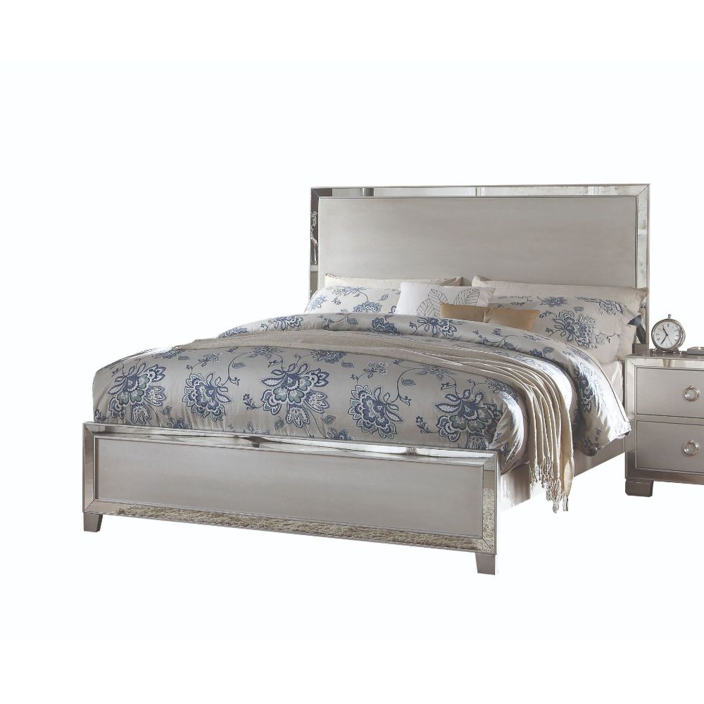 Voeville Platinum Finish Ii Queen Bed