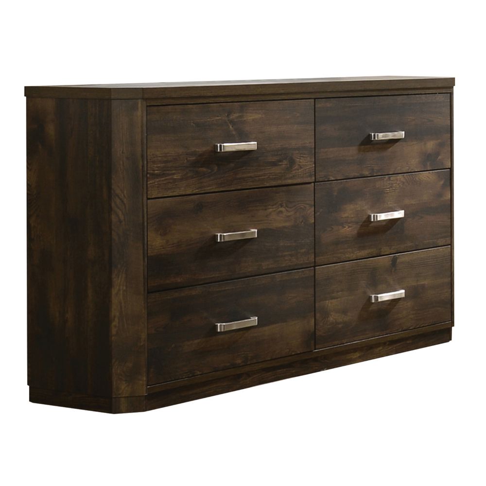 Elettra Rustic Walnut Finish Dresser