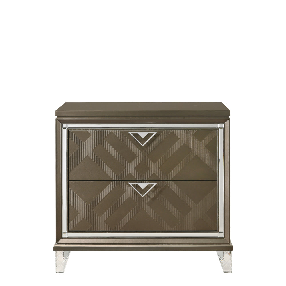 Skylar Dark Champagne Finish Nightstand