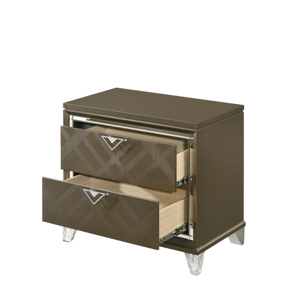 Skylar Dark Champagne Finish Nightstand