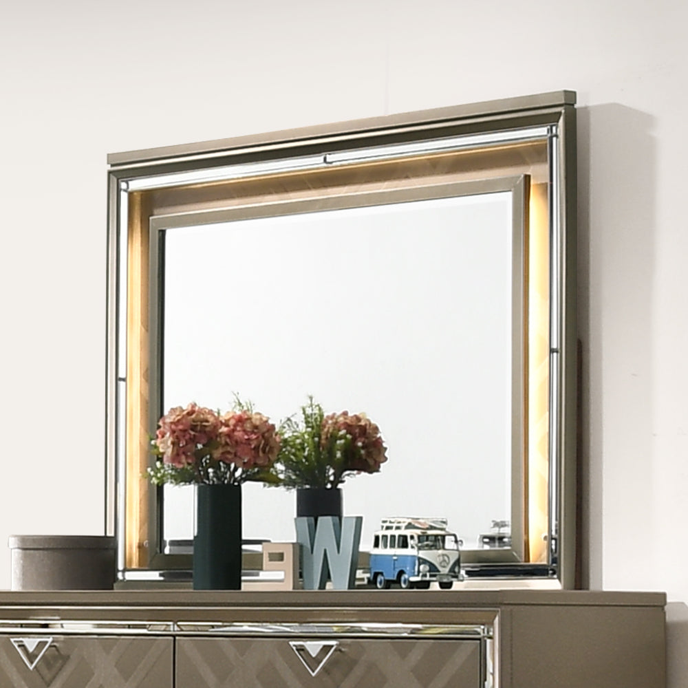 Skylar Dark Champagne Finish Mirror