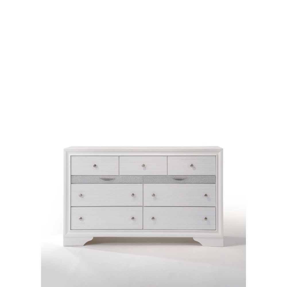 Naima White Finish Dresser