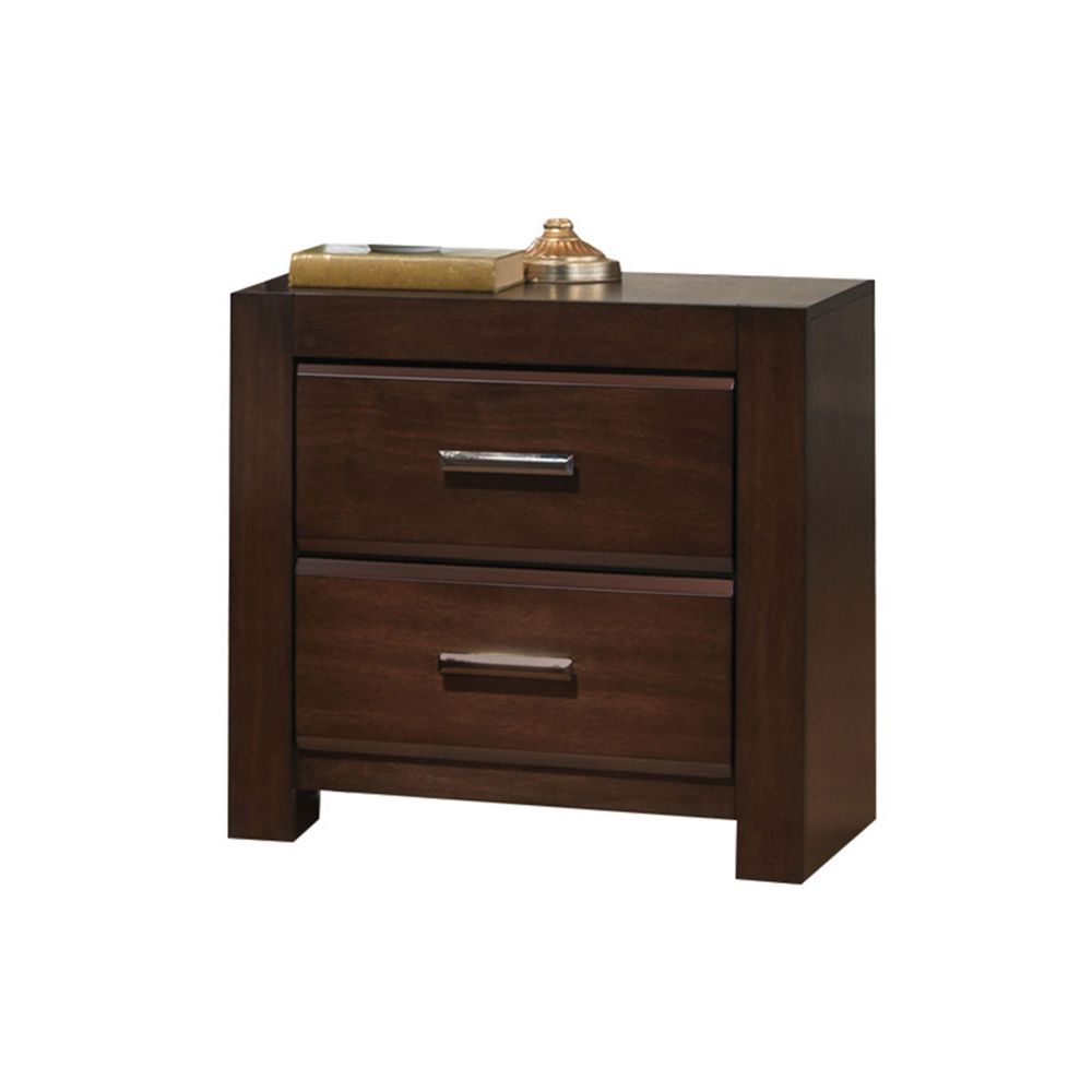 Oberreit Walnut Finish Nightstand