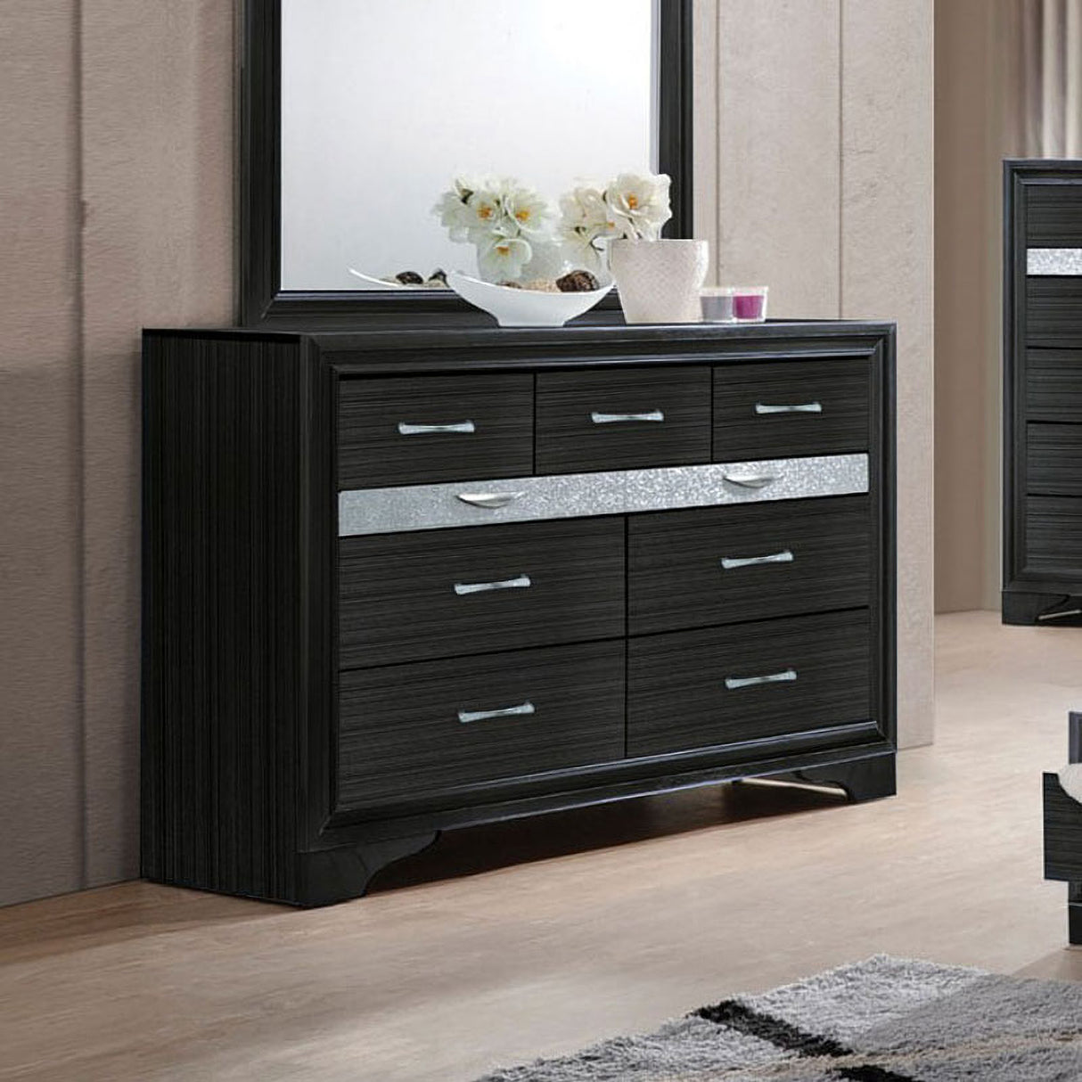 Naima Storage Bedroom Set (Black)