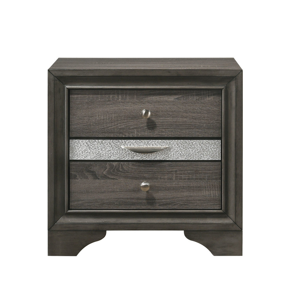 Naima Gray Finish Nightstand