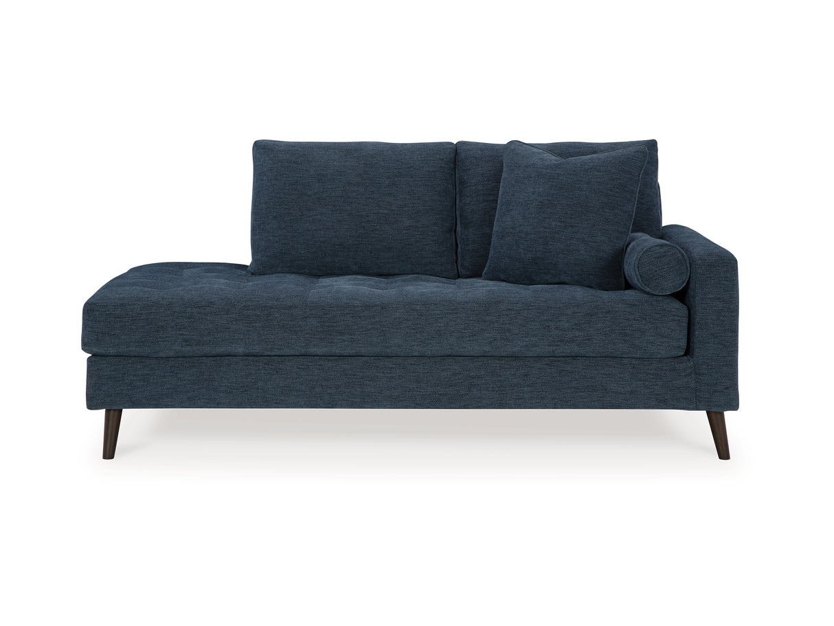 Bixler Navy Sofa And Right-Arm Facing Chaise