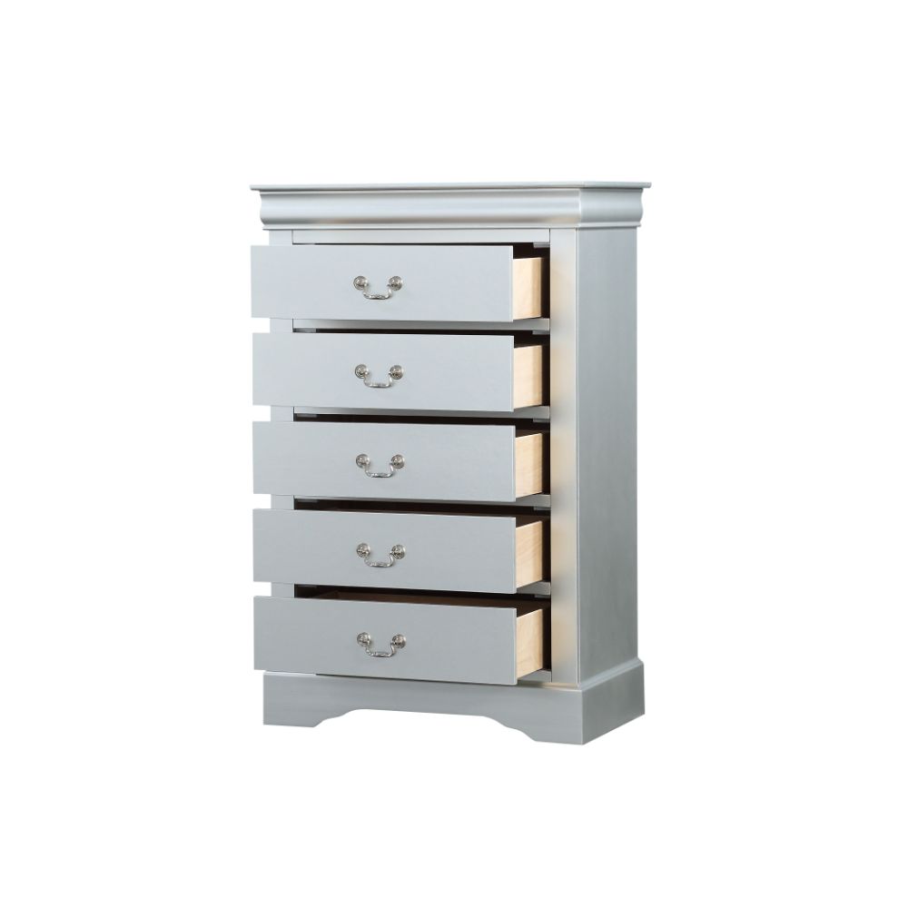 Louis Platinum Finish Philippe Chest
