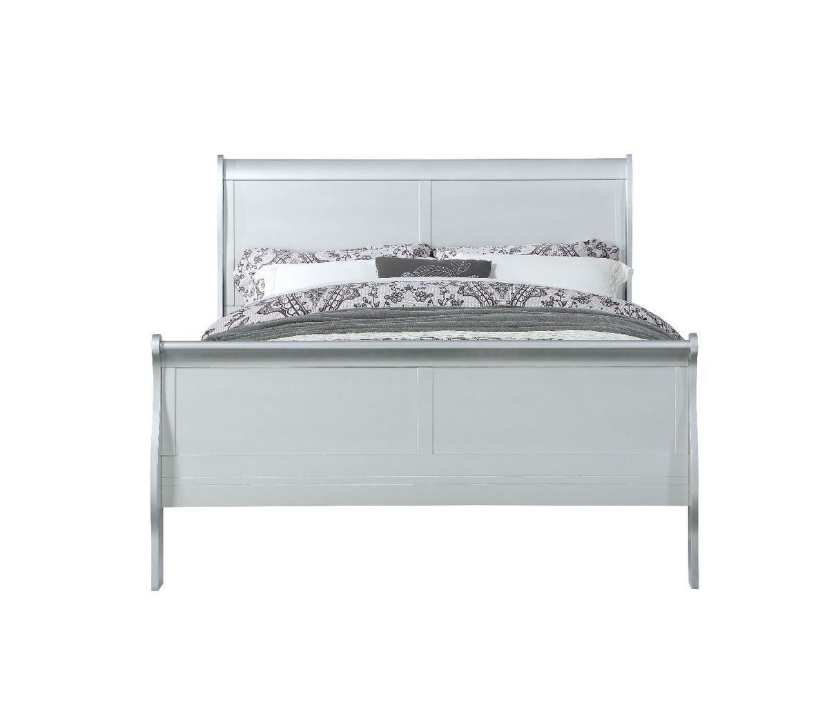 Louis Platinum Finish Philippe Twin Bed