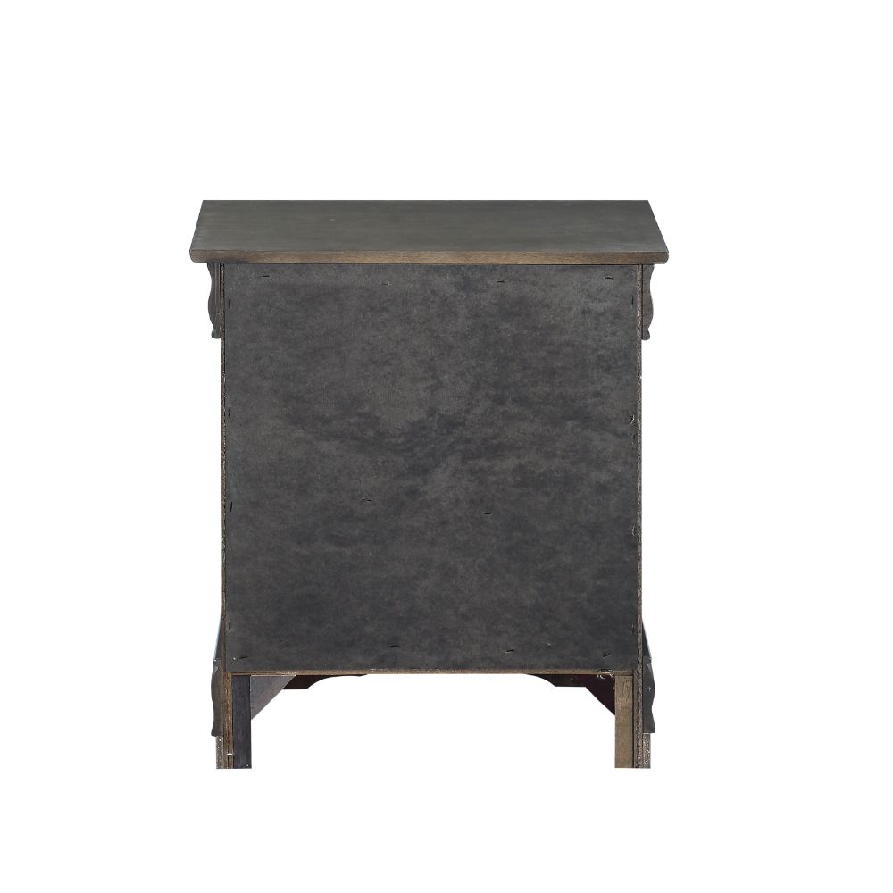 Louis Dark Gray Finish Philippe Nightstand