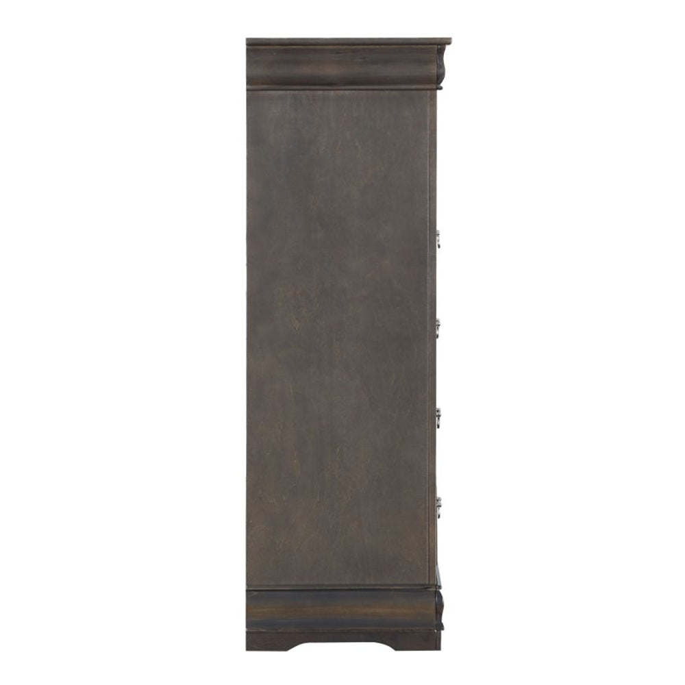Louis Dark Gray Finish Philippe Chest