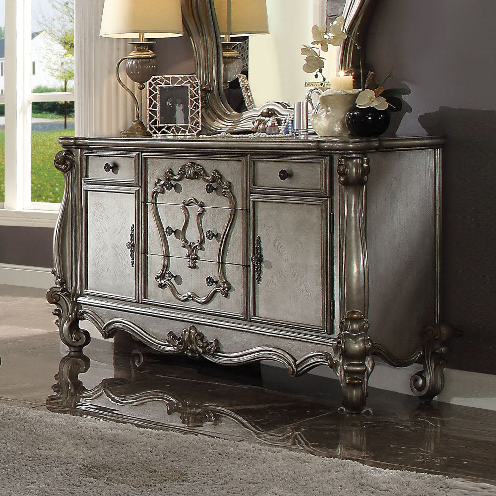 Versailles Antique Platinum Finish Dresser