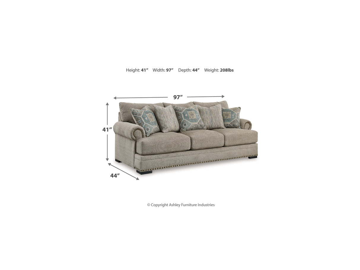 Galemore Quarry Sofa, Loveseat, Oversized Chair And Ottoman