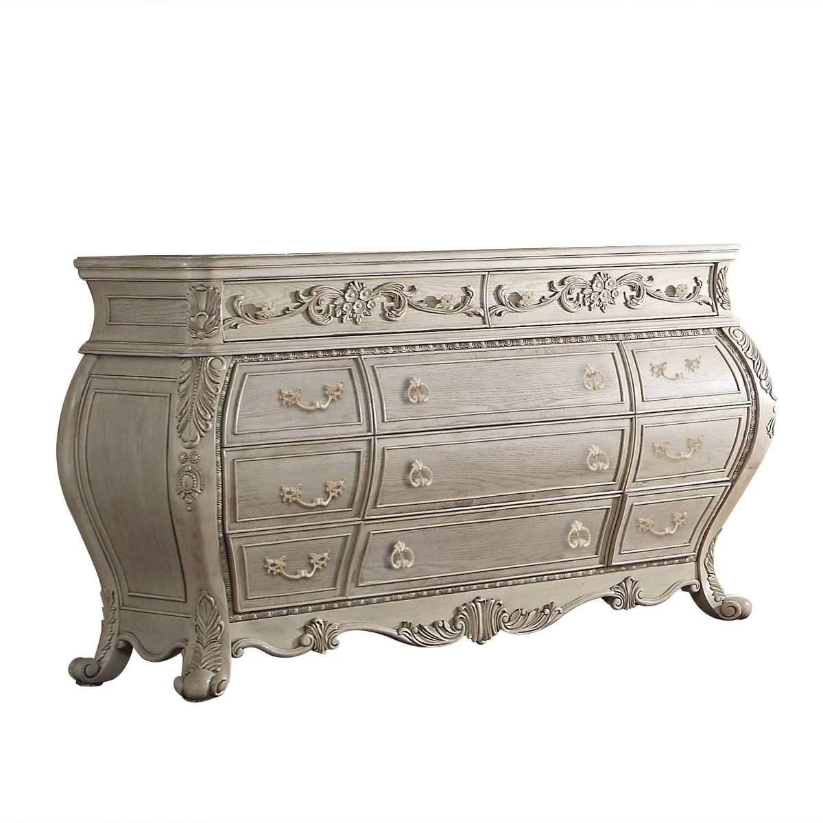 Ragenardus Antique White Finish Dresser