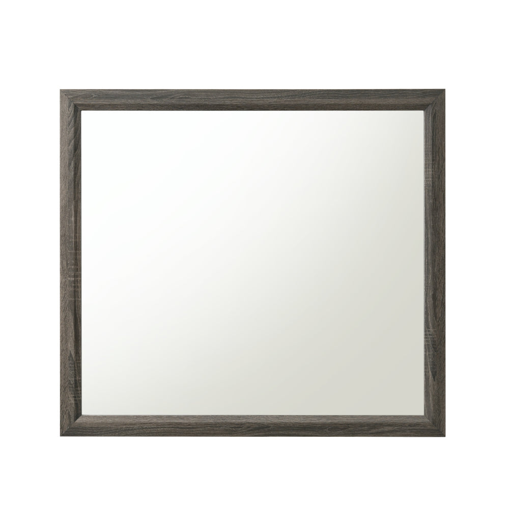 Valdemar Weathered Gray Finish Mirror