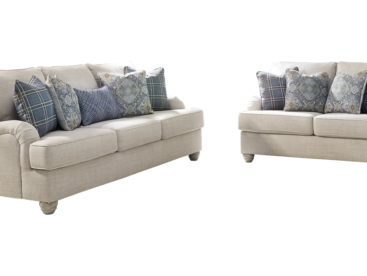 Traemore Linen Sofa And Loveseat
