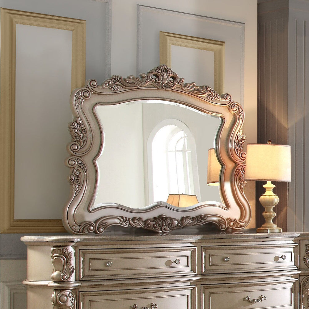 Gorsedd Golden Ivory Finish Mirror