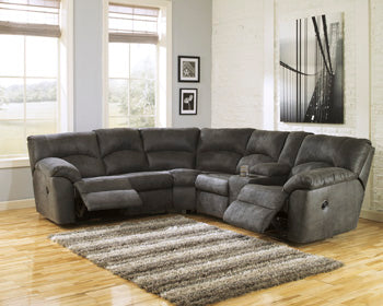 Tambo Pewter Left-Arm Facing Reclining Loveseat