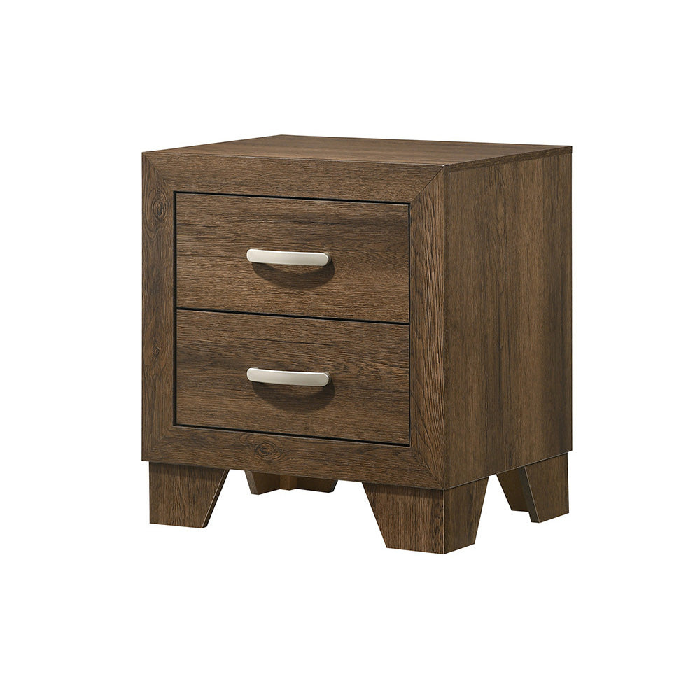 Miquell Oak Finish Nightstand