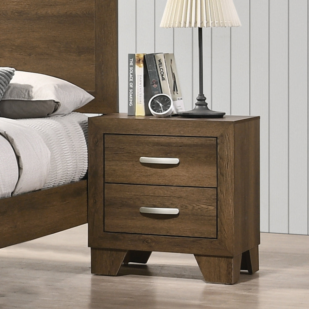 Miquell Oak Finish Nightstand