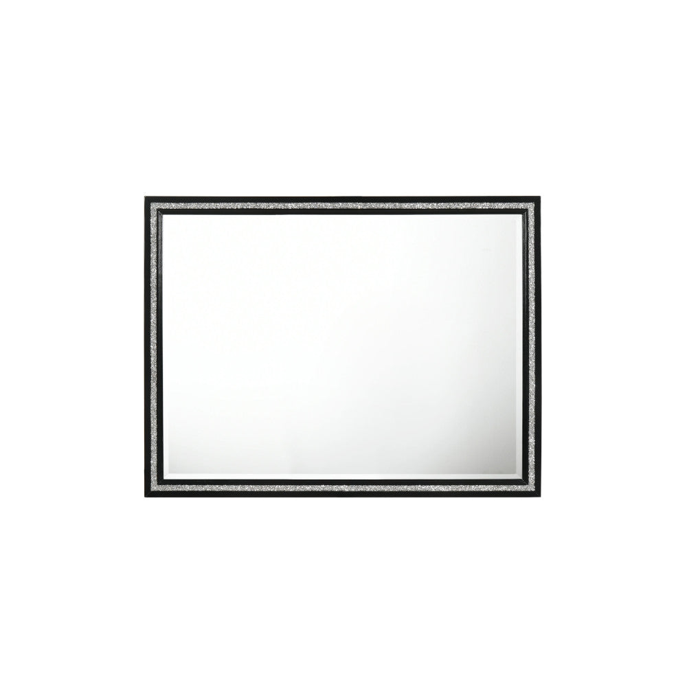 Haiden Weathered Black Finish Mirror