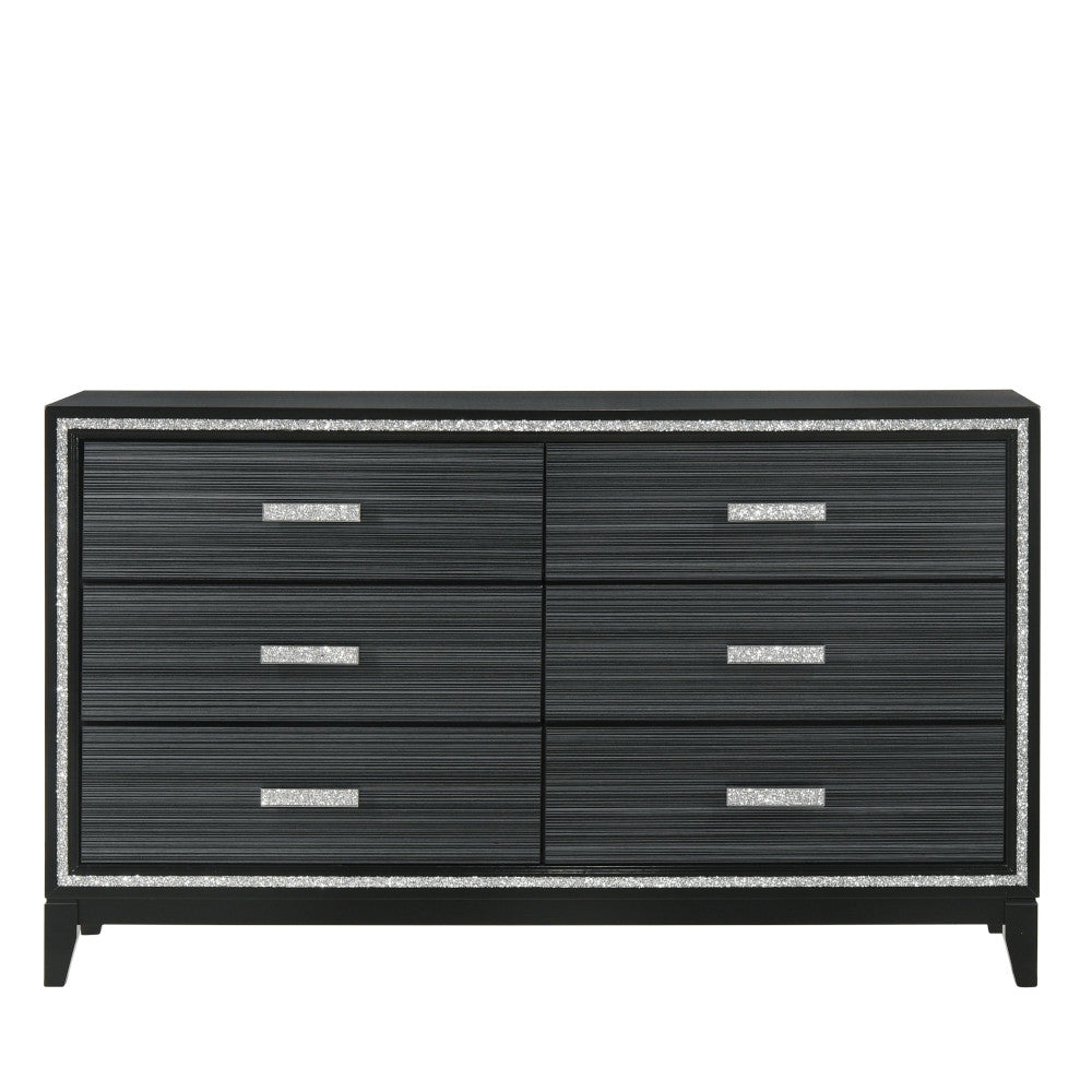 Haiden Weathered Black Finish Dresser