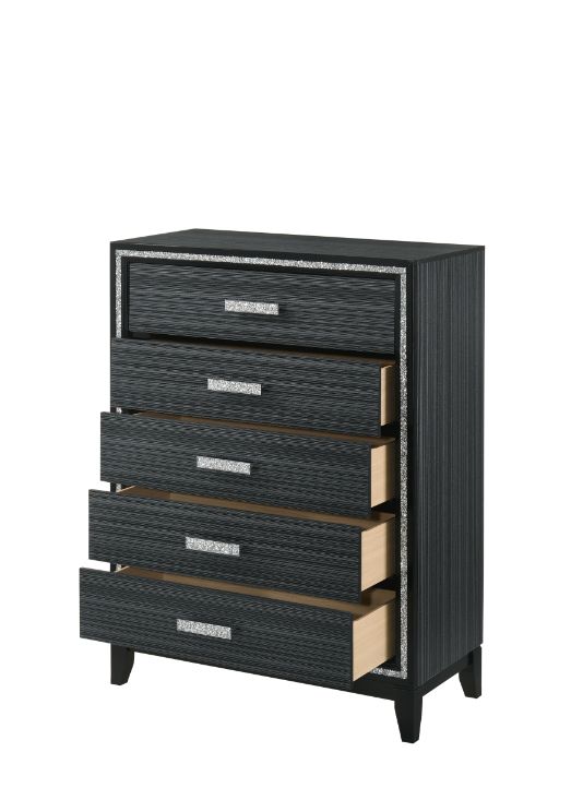 Haiden Weathered Black Finish Chest
