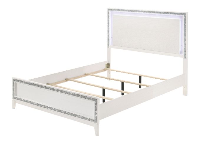 Haiden White Finish Queen Bed