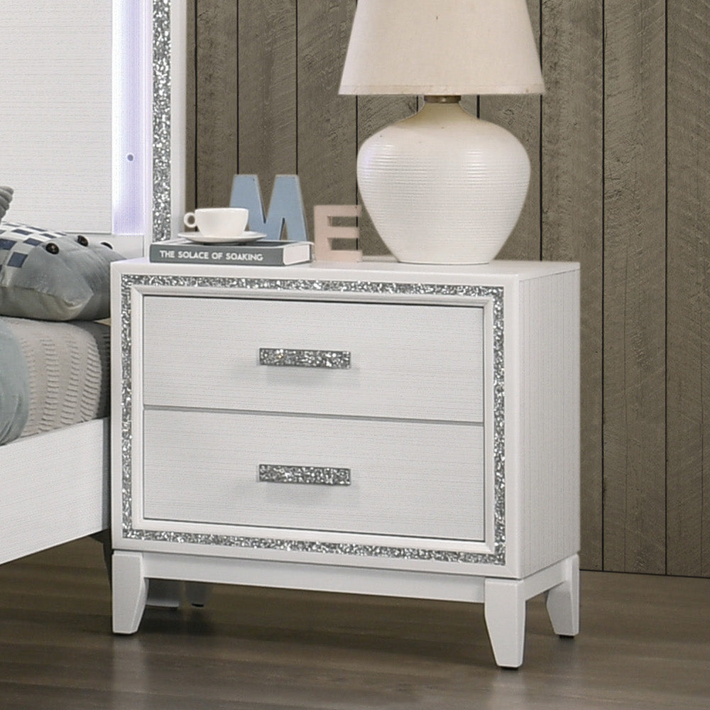 Haiden White Finish Nightstand