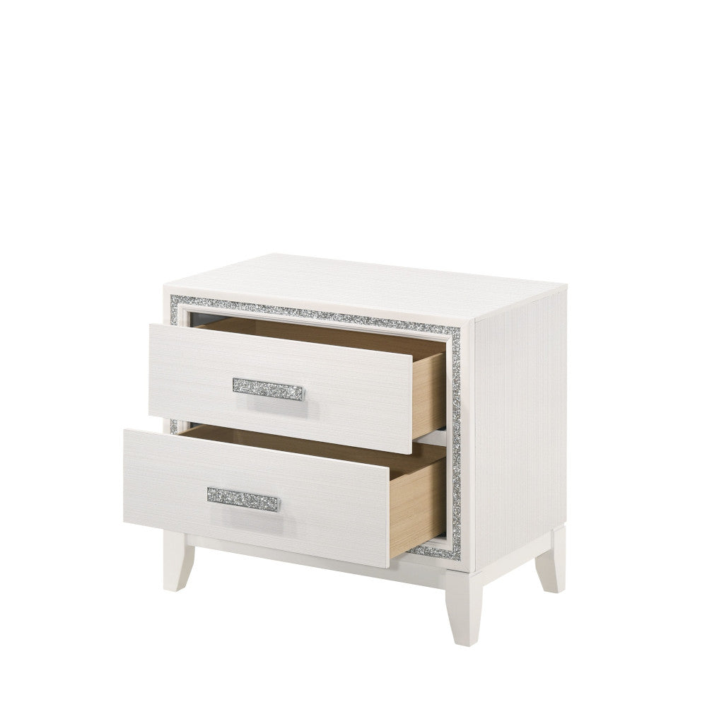 Haiden White Finish Nightstand