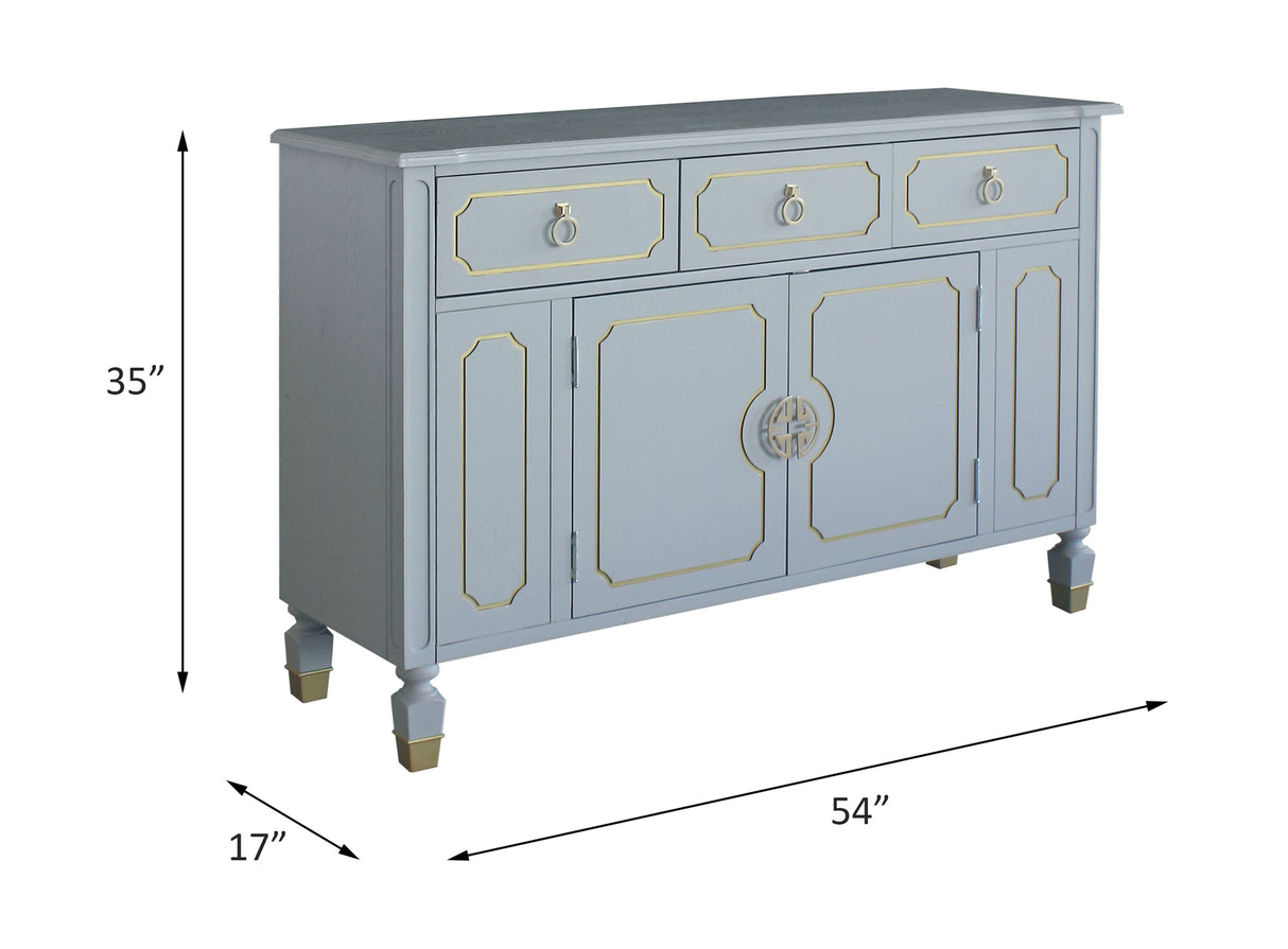 House Pearl Gray Finish Marchese Dresser