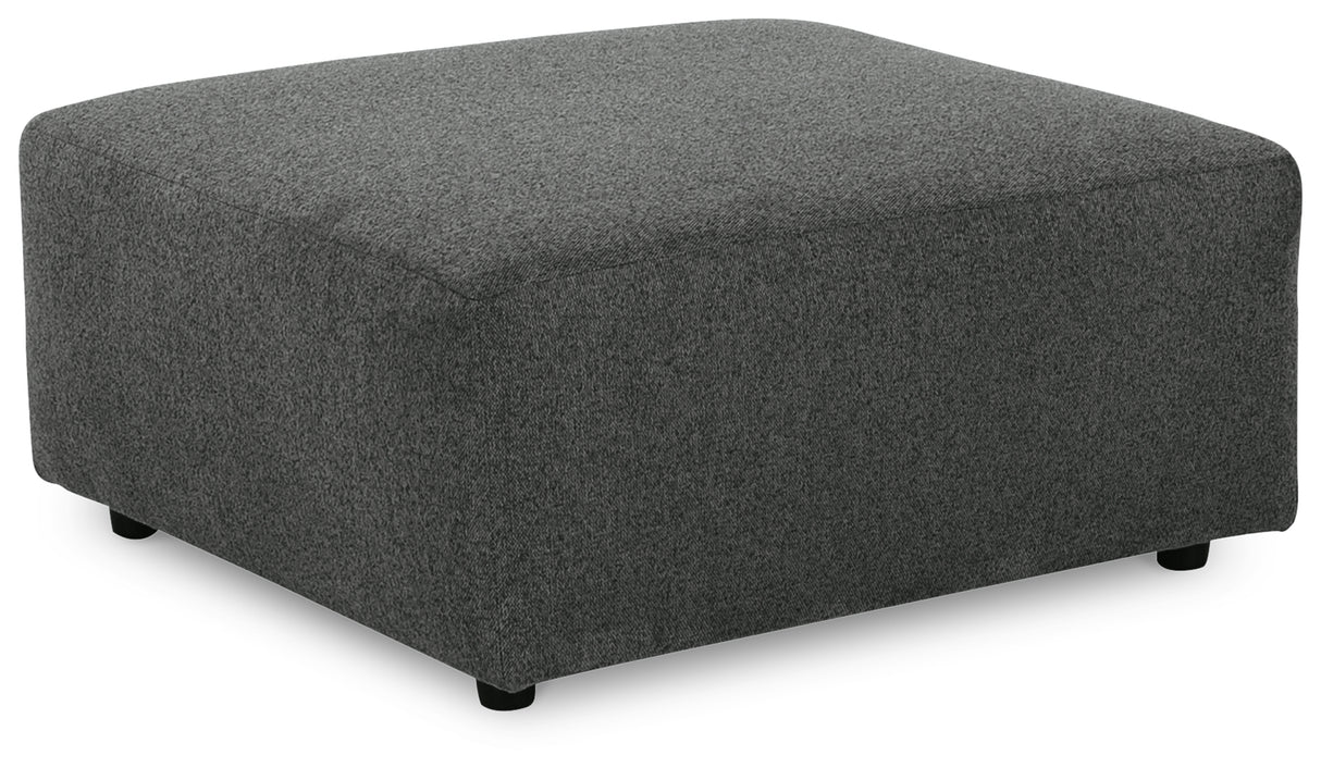 Edenfield Charcoal Oversized Accent Ottoman