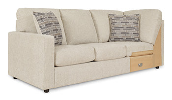 Edenfield Linen Left-Arm Facing Sofa With Corner Wedge