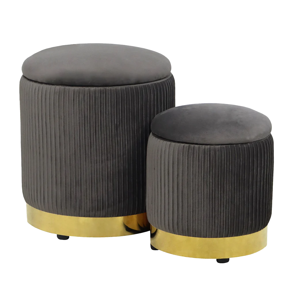 Zoe Storage Ottoman Set