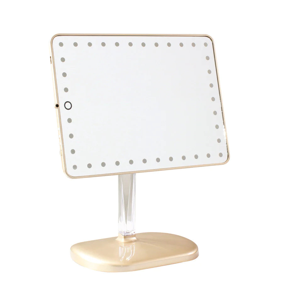Touch Pro LED Makeup Mirror with Bluetooth Audio+Speakerphone & USB Charger