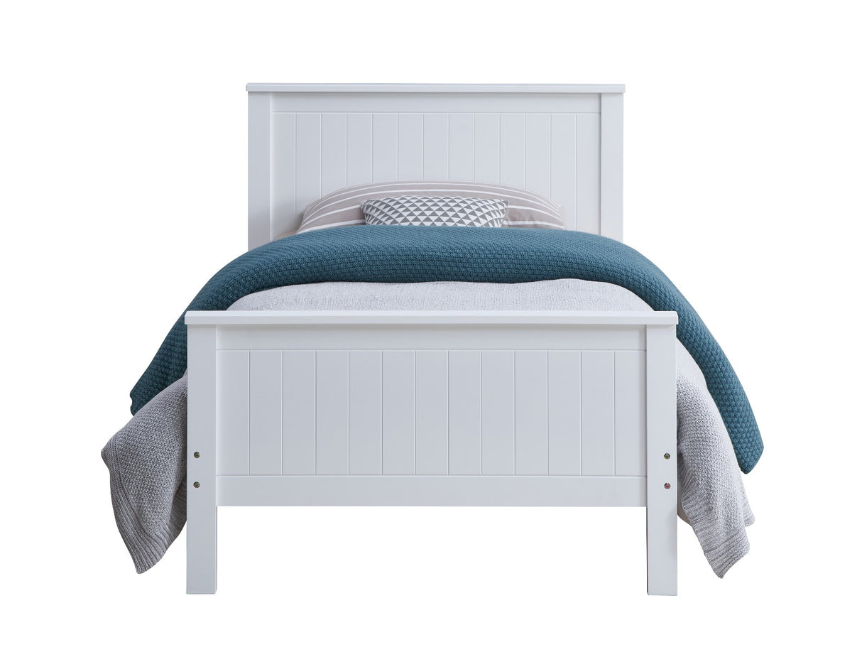 Bungalow White Finish Twin Bed