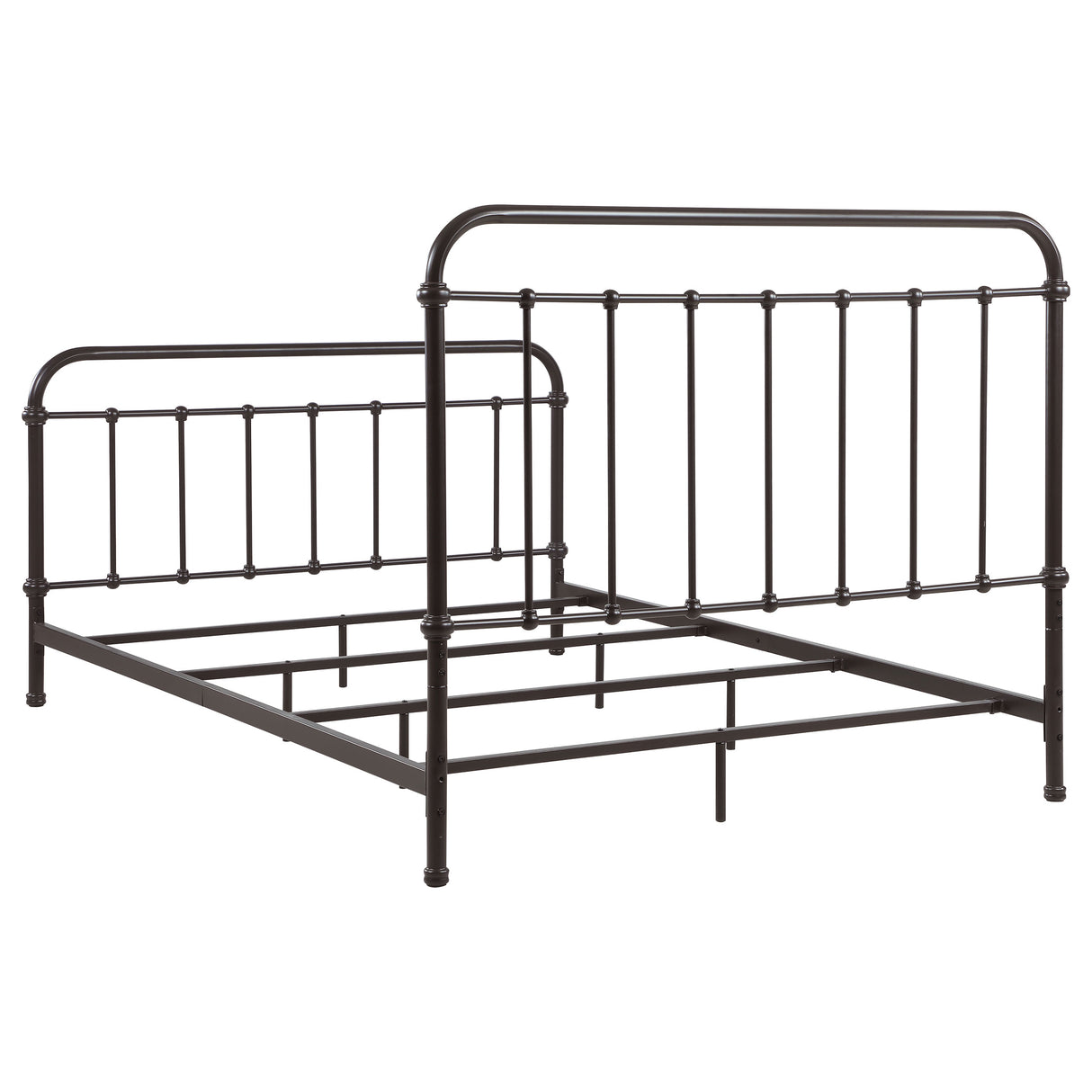 Livingston Queen Panel Metal Bed Dark Bronze