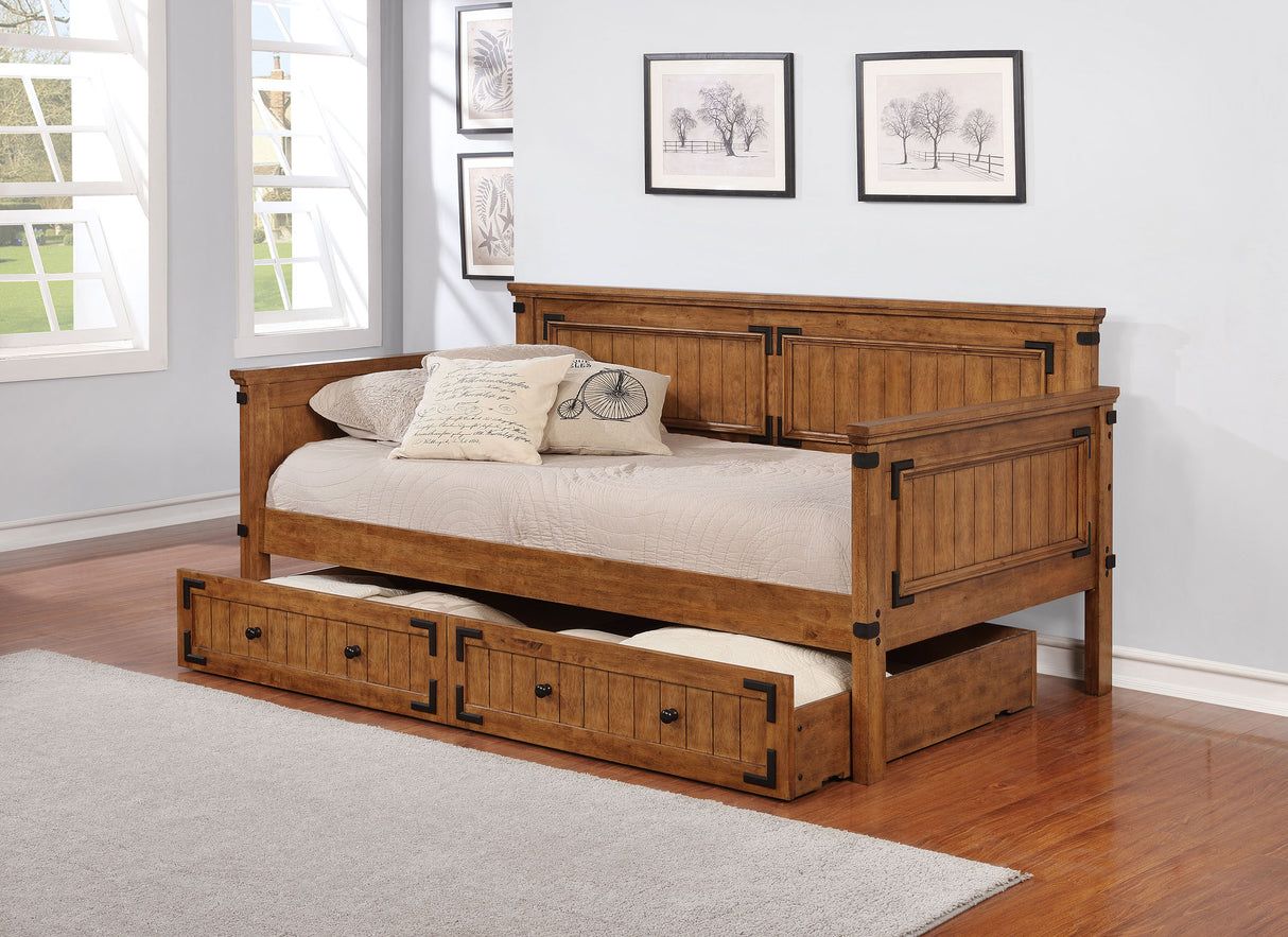 Oakdale Storage Trundle Rustic Honey