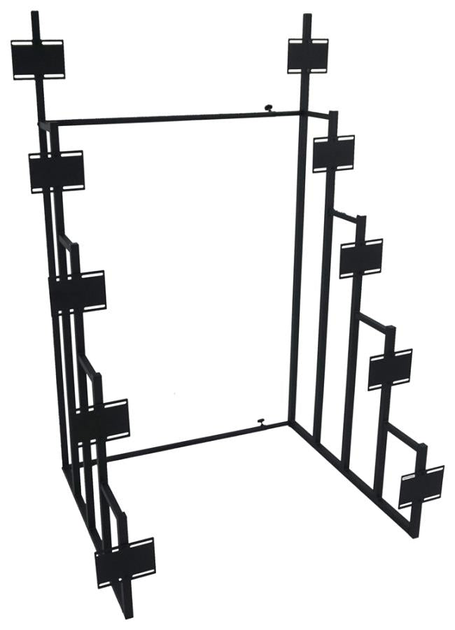 Duarto 5-tier Headboard Display Rack Black