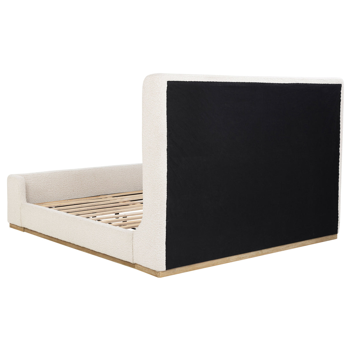 Nala Cream Upholstered Eastern King Sleigh Bed