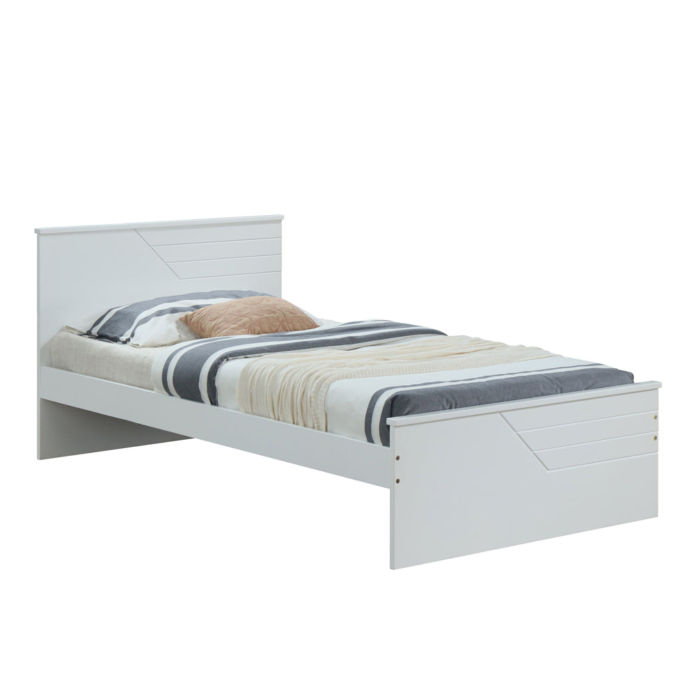 Ragna White Finish Twin Bed