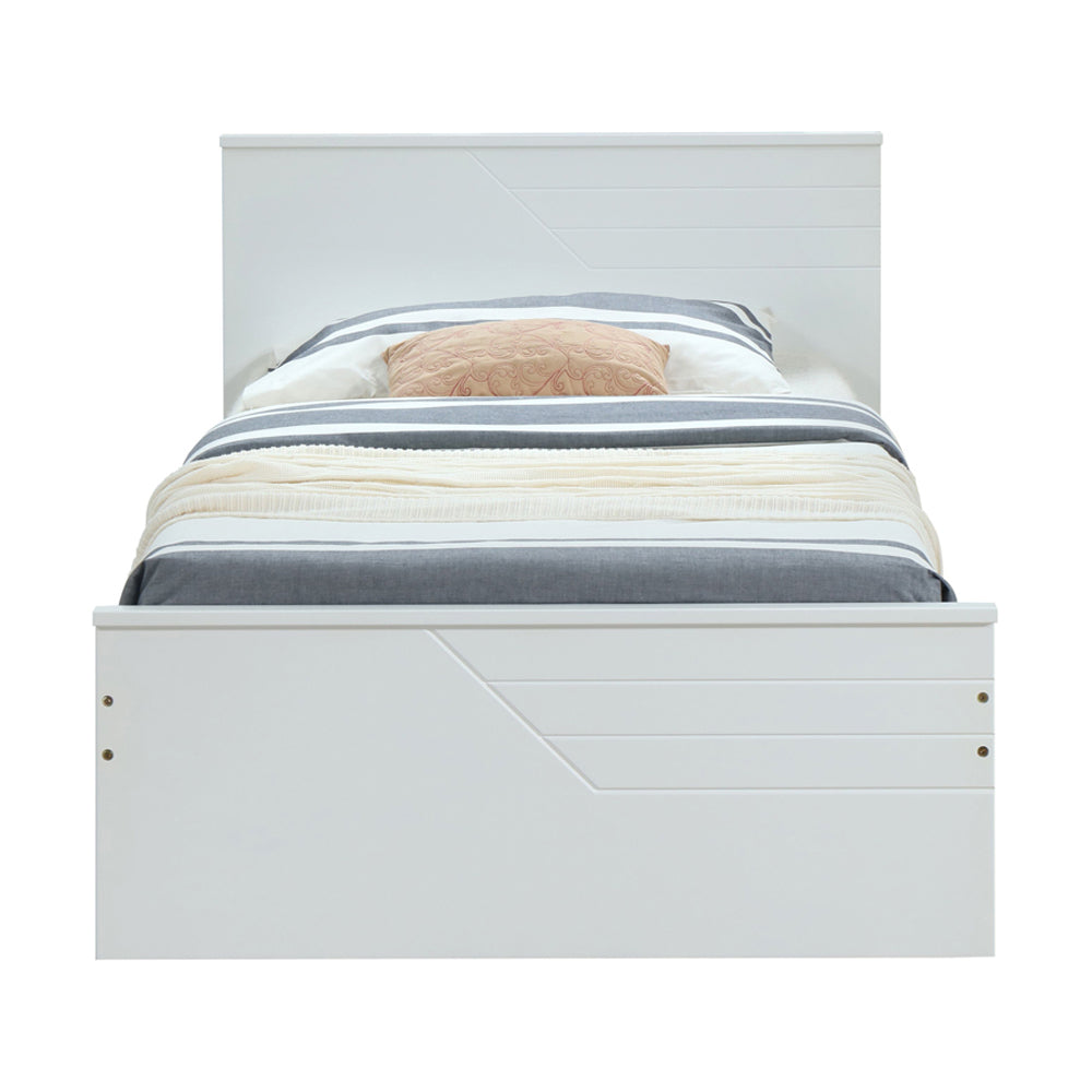 Ragna White Finish Twin Bed