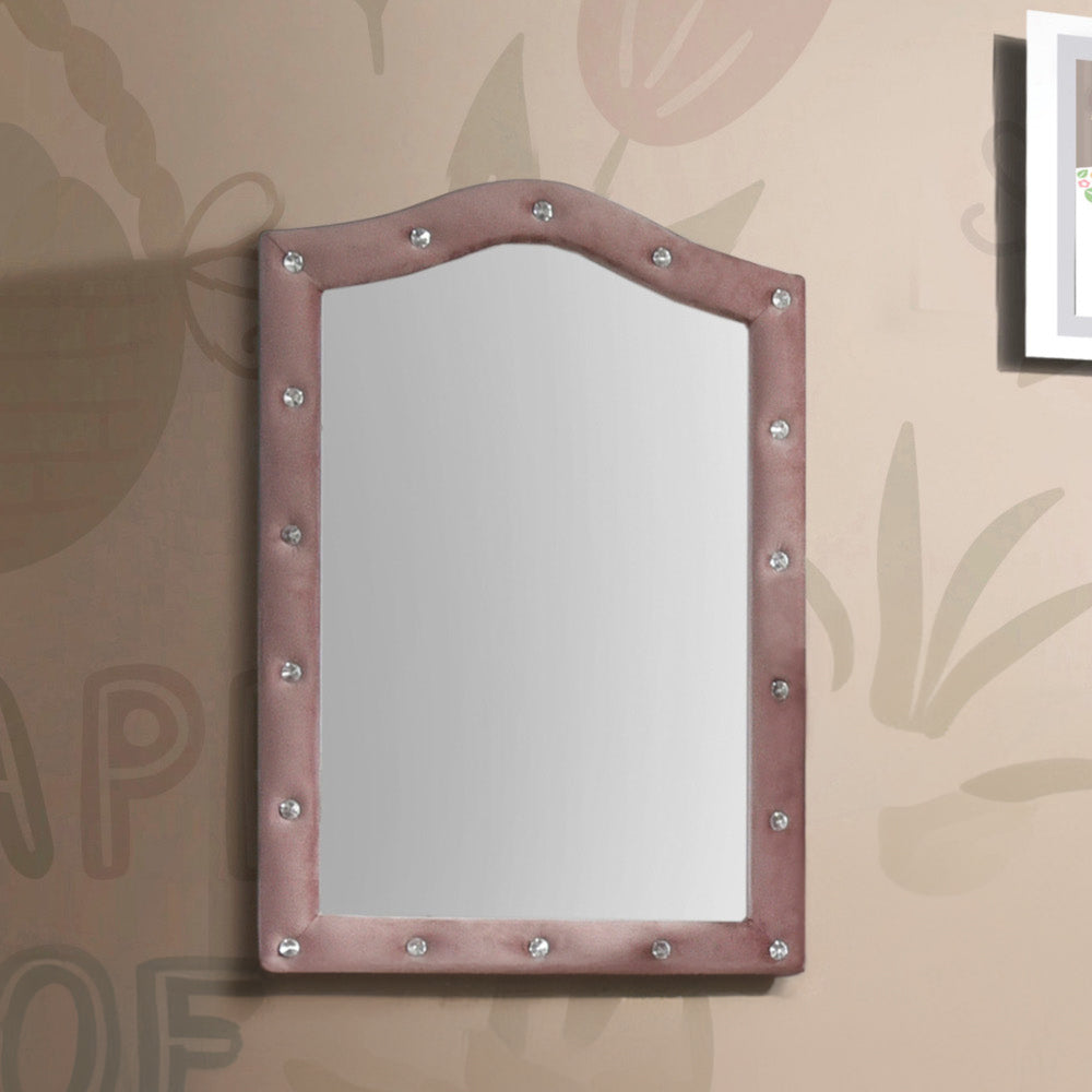 Reggie Pink Fabric Mirror