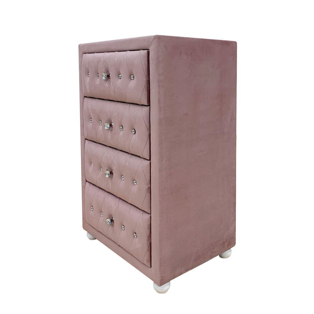 Reggie Pink Fabric Chest