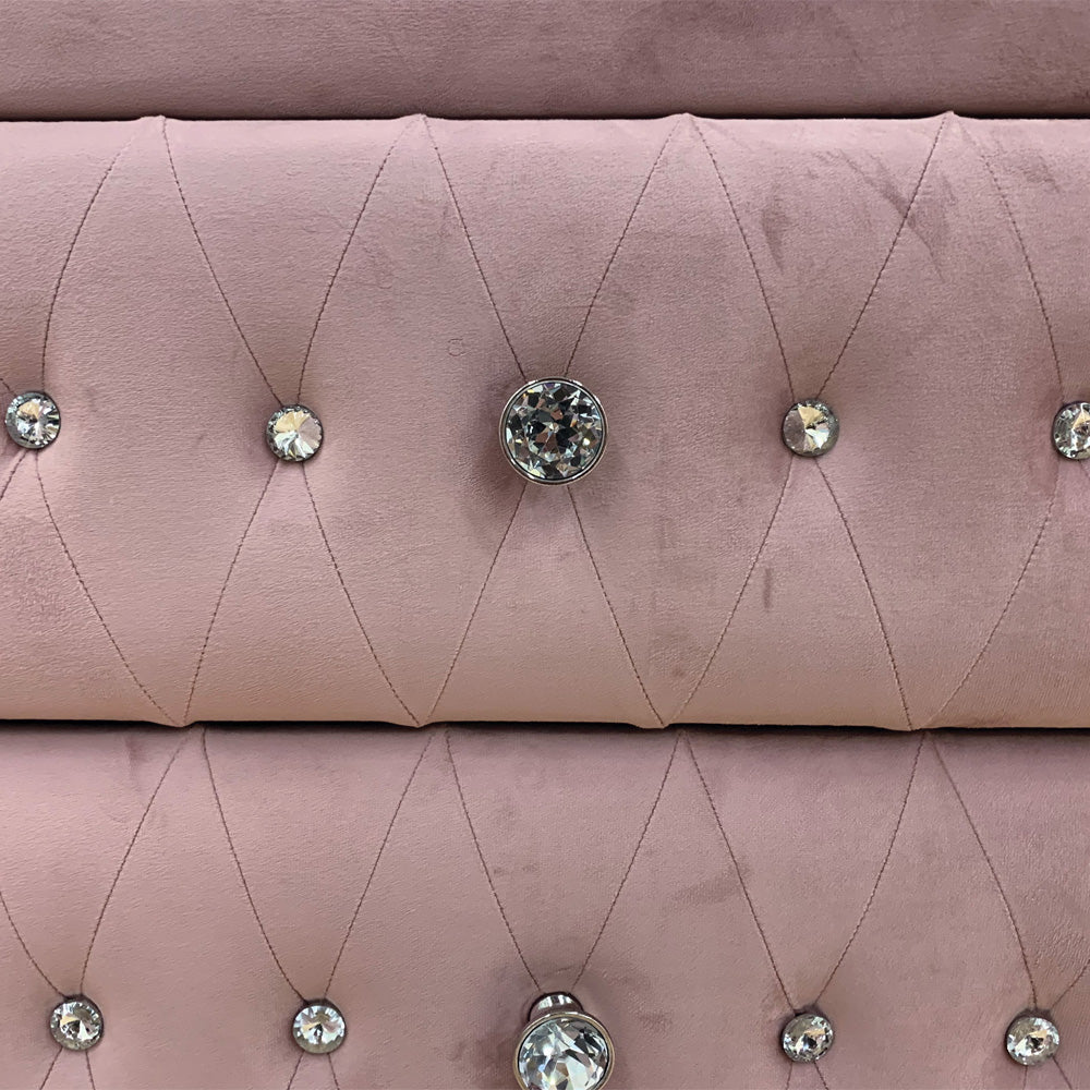 Reggie Pink Fabric Chest