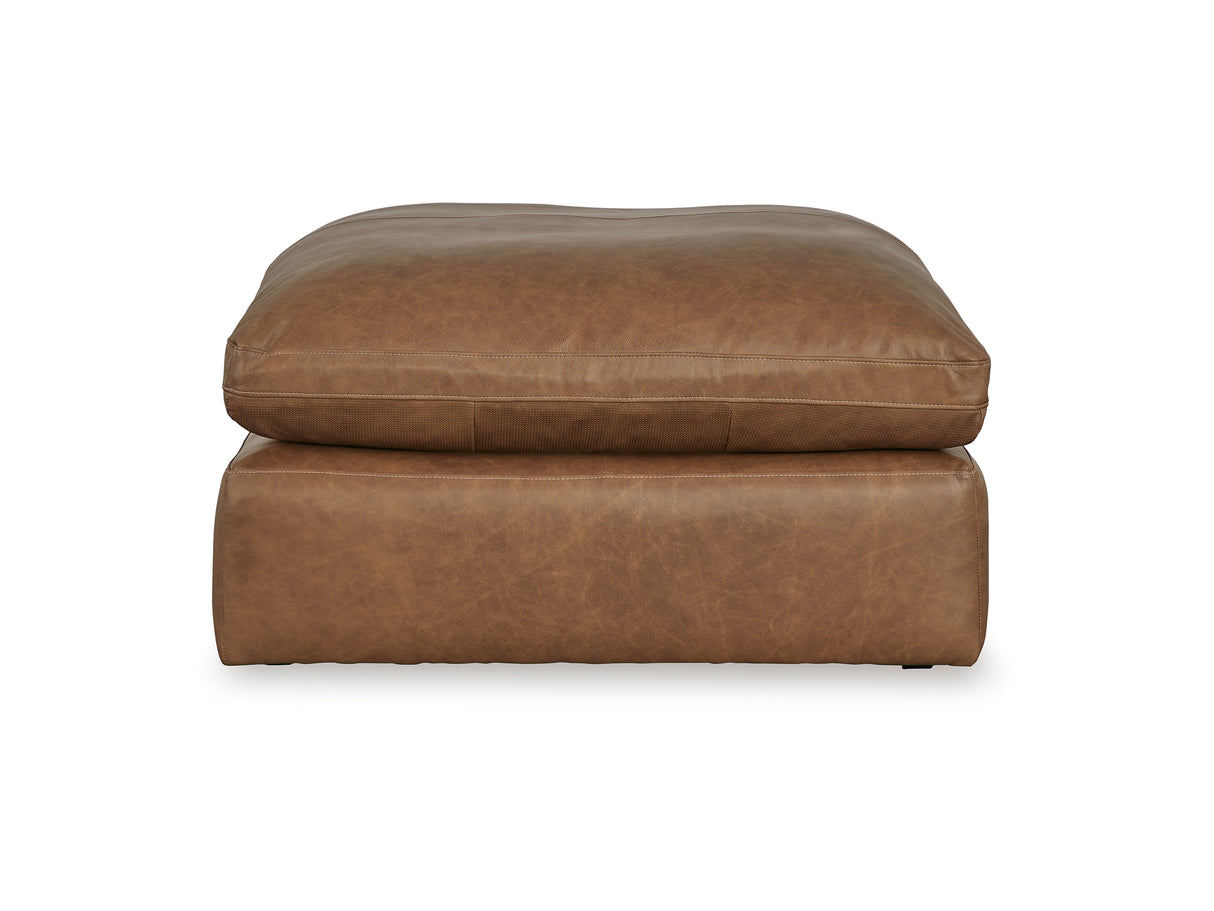 Emilia Caramel 5-Piece Sectional And Ottoman
